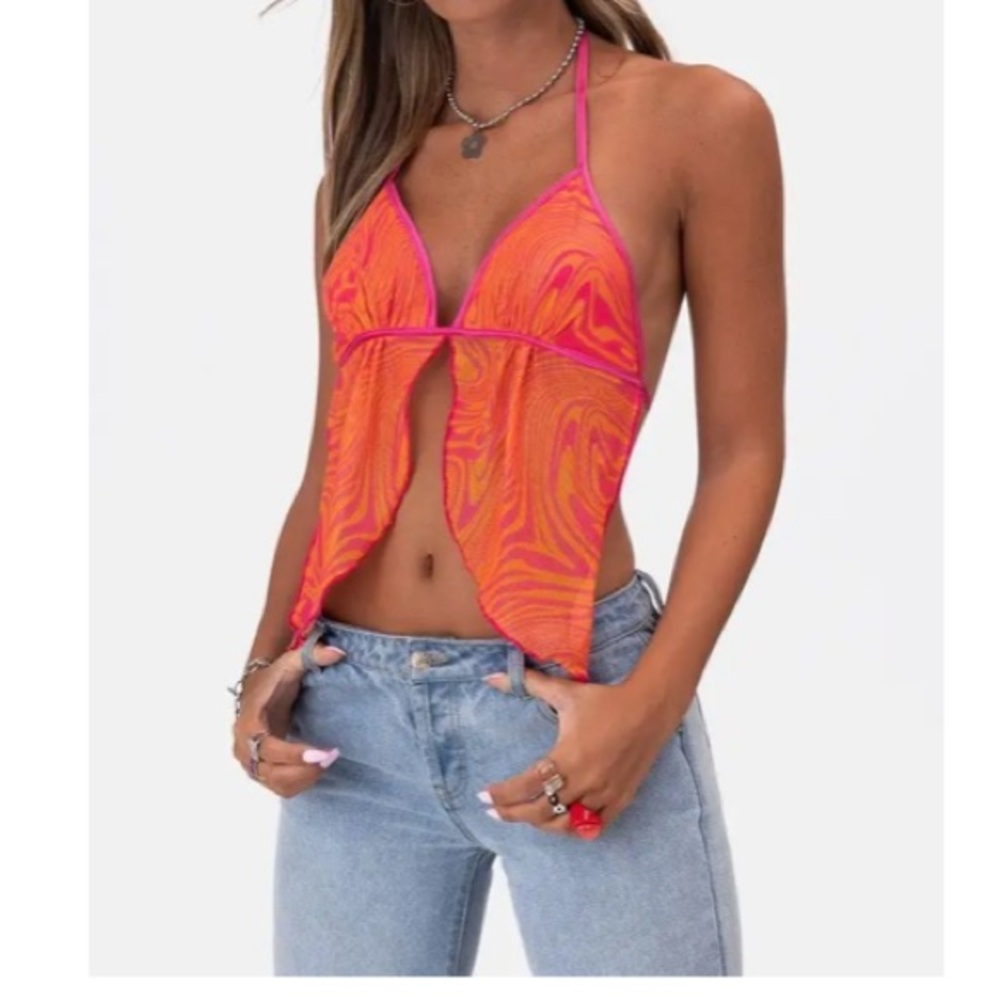 Adika Mesh Halter Top Small